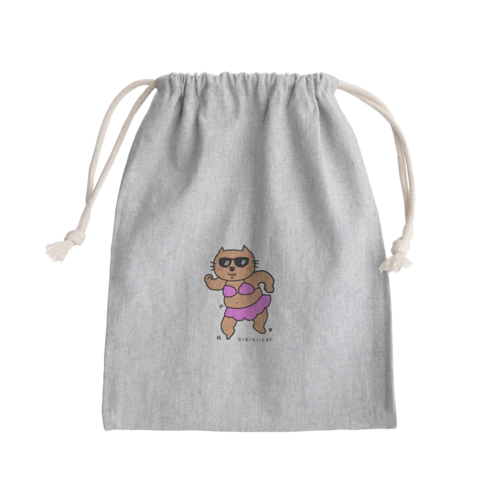 BIKINI.CATのダンシングビキニCATさん Mini Drawstring Bag