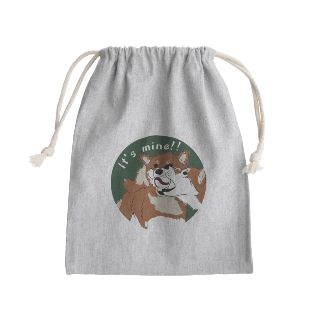 DOG FACEの柴犬【わんデザイン 7月】 Mini Drawstring Bag