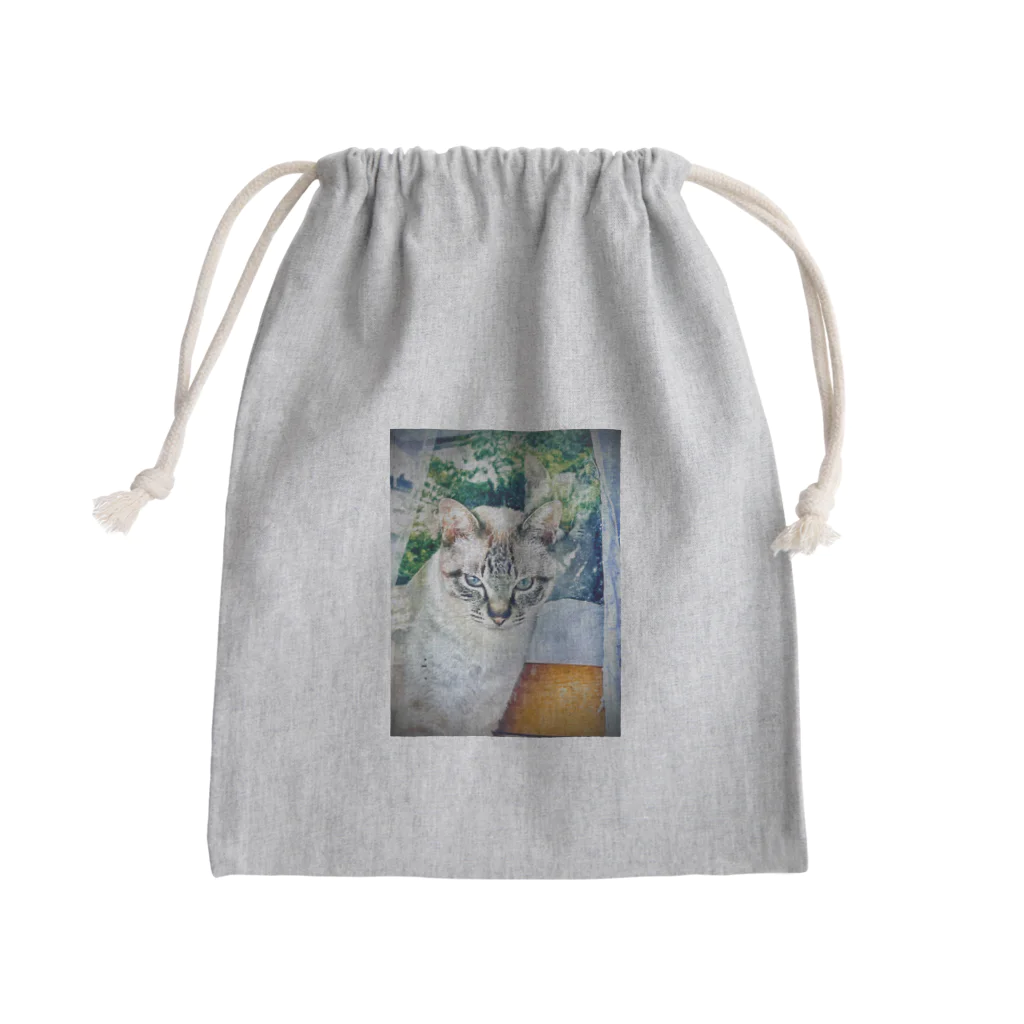 ピリカとカムイの保護猫のカムイ君 Mini Drawstring Bag