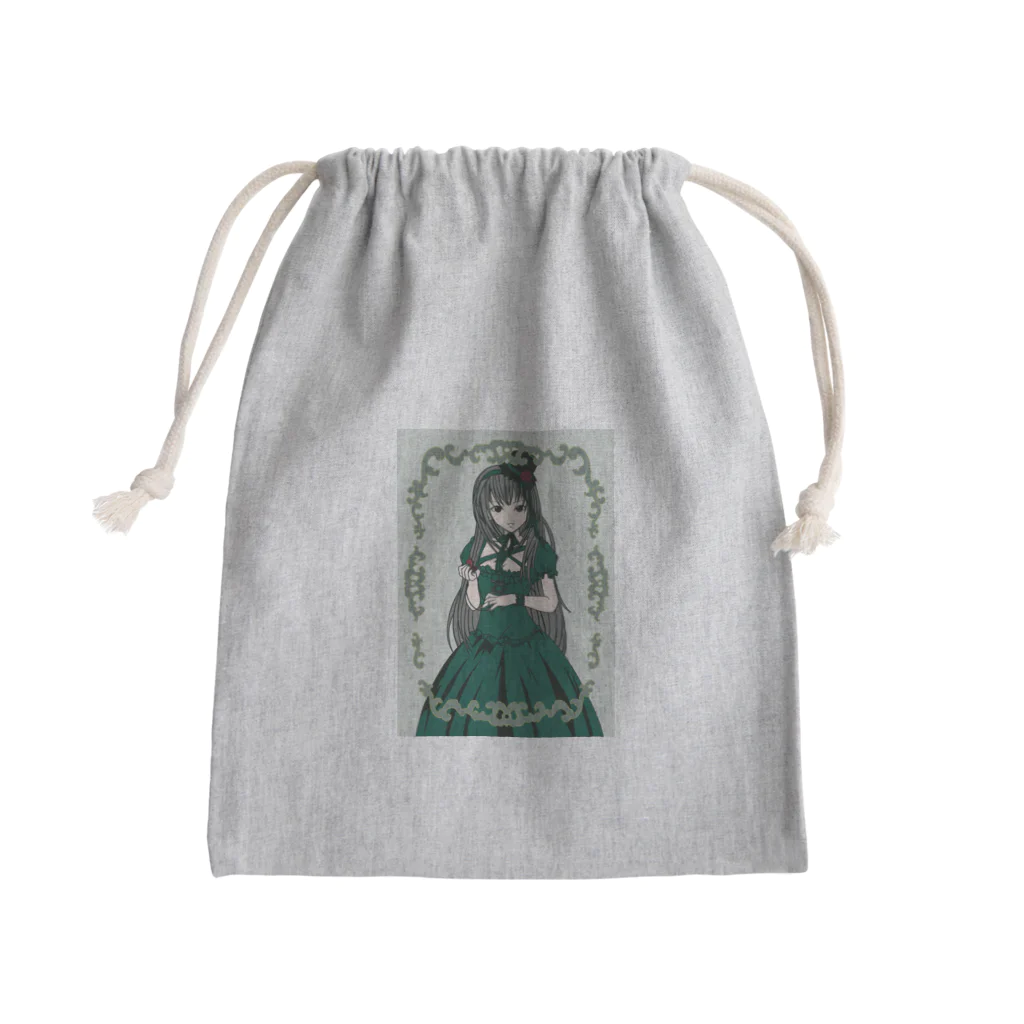 加藤 光雲のMode-lolita（緑） Mini Drawstring Bag