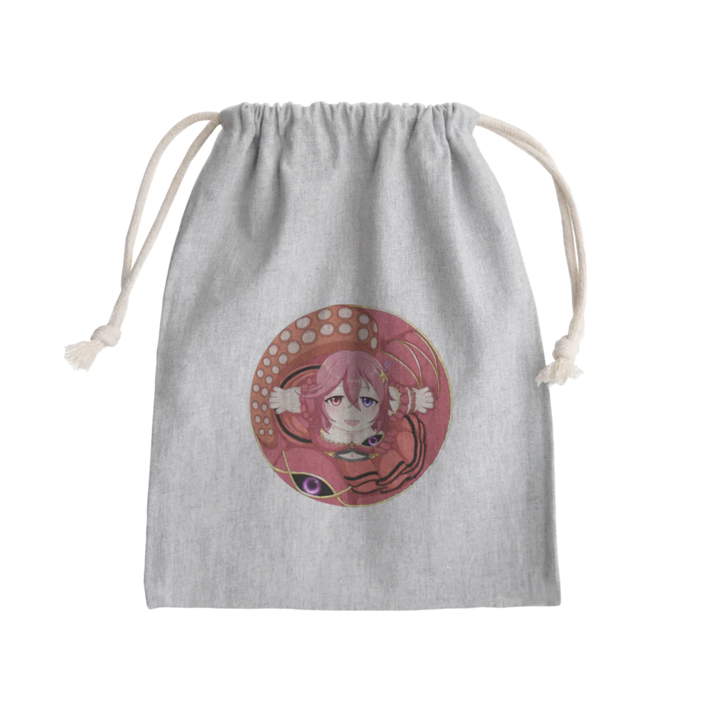 個人Vtuberテンタクル七海ショップSUZURI支店のまんまるテンタクル七海 Mini Drawstring Bag