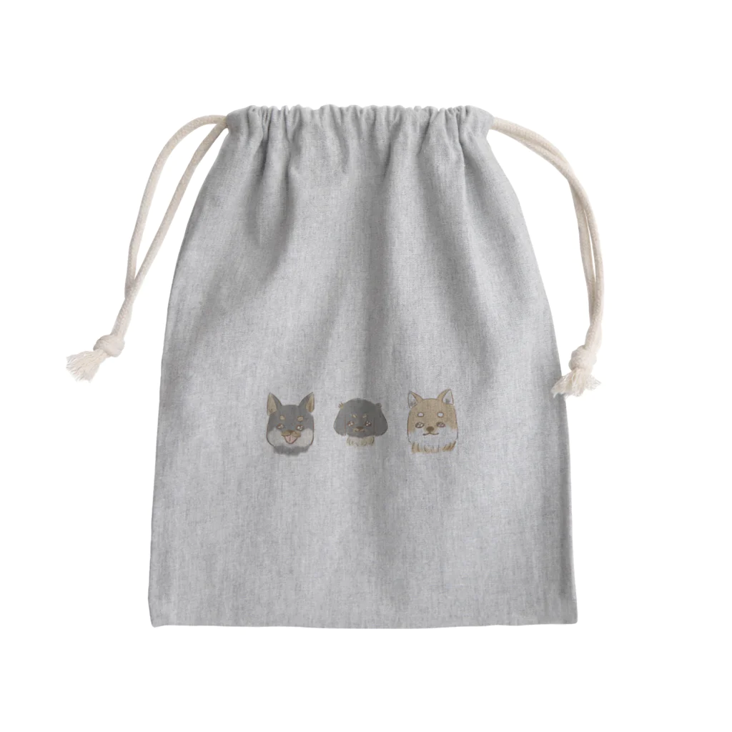 kiiro_mameのまゆげーず Mini Drawstring Bag