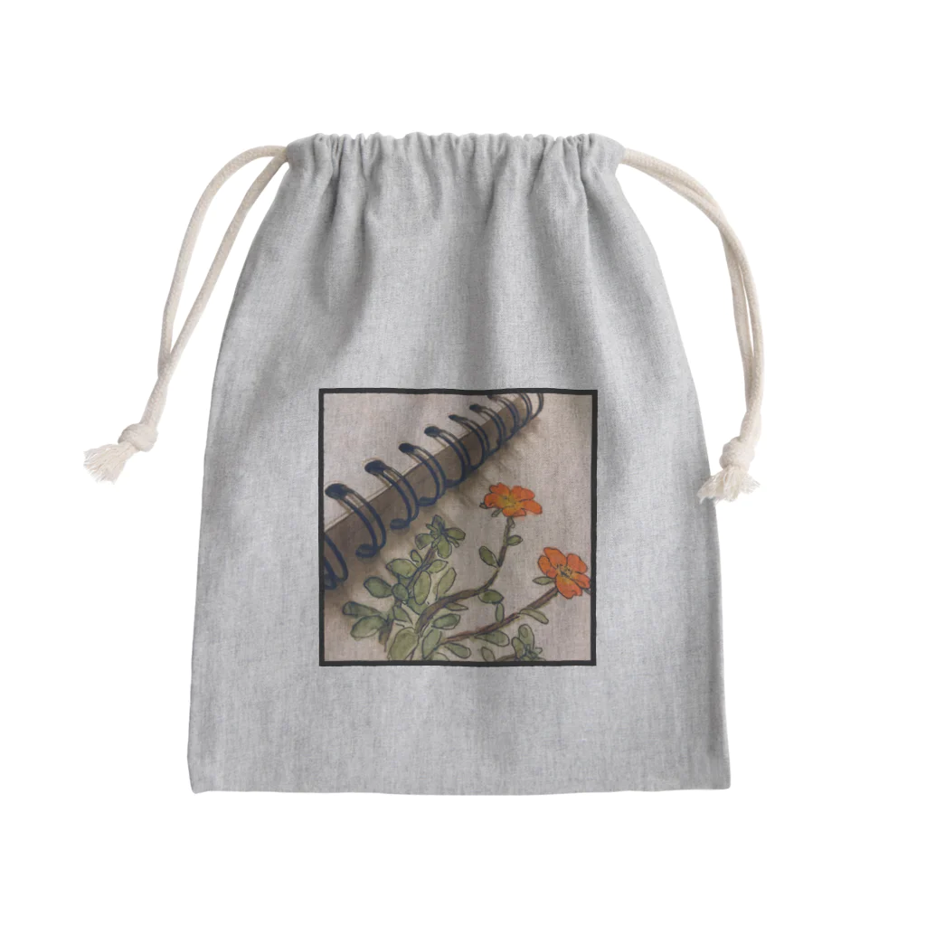 マインドマインの小さな草花 Mini Drawstring Bag