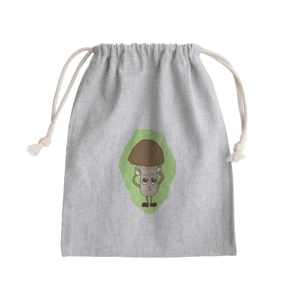 ほっこりのきのこの長男 Mini Drawstring Bag