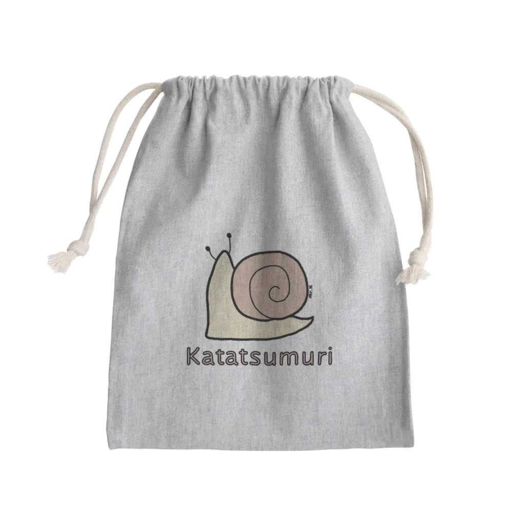 MrKShirtsのKatatsumuri (カタツムリ) 色デザイン Mini Drawstring Bag