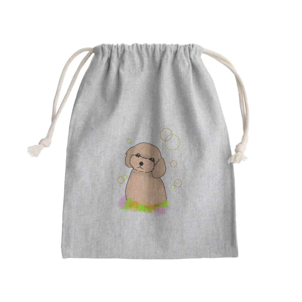 greetenのトイプードル癒し犬 Mini Drawstring Bag