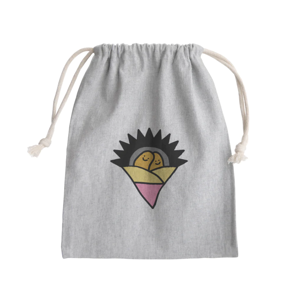 うにクレープ ショップのうにクレちゃん Mini Drawstring Bag