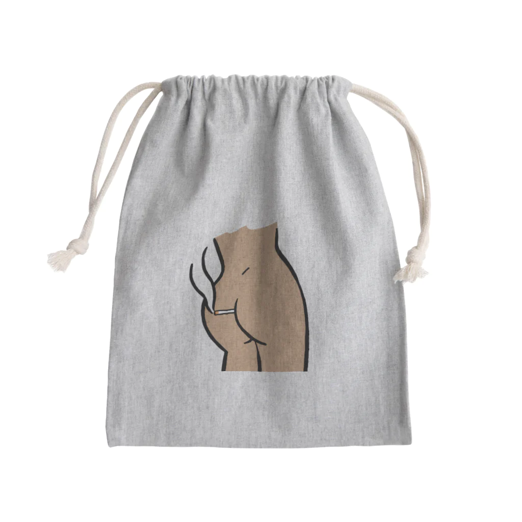 しりすたぐらむのしりたばこ Mini Drawstring Bag