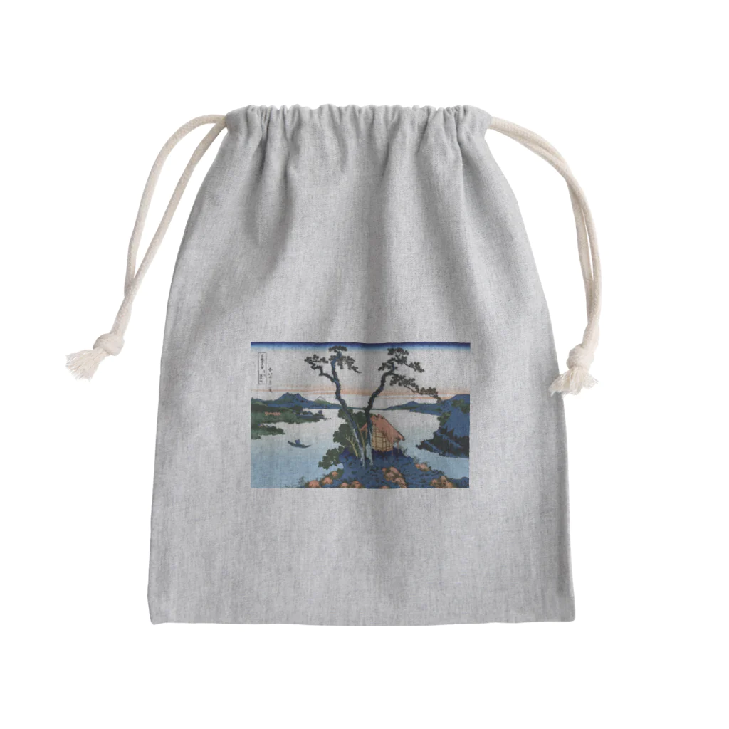 寿めでたや(ukiyoe)の葛飾北斎_冨嶽三十六景　信州諏訪湖 Mini Drawstring Bag