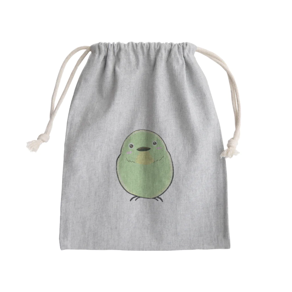 ふくふくSHOPのめじろー手描き風小鳥グッズシリーズー Mini Drawstring Bag