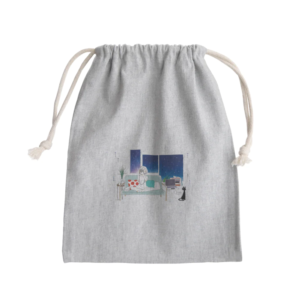 khgchrのちるとしふと／中扉 Mini Drawstring Bag