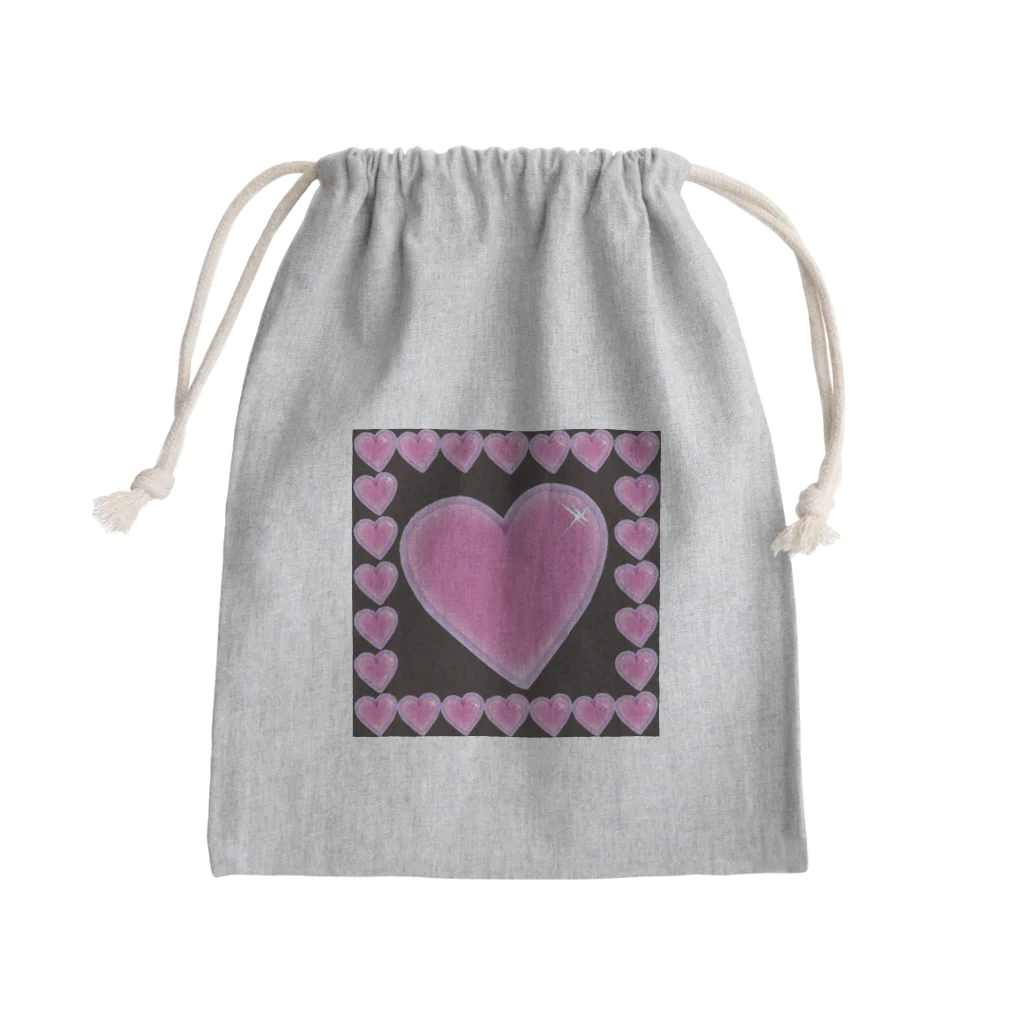 Drecome_Designの【沢山囲まれて】heart harem【逃げ場無し】 Mini Drawstring Bag