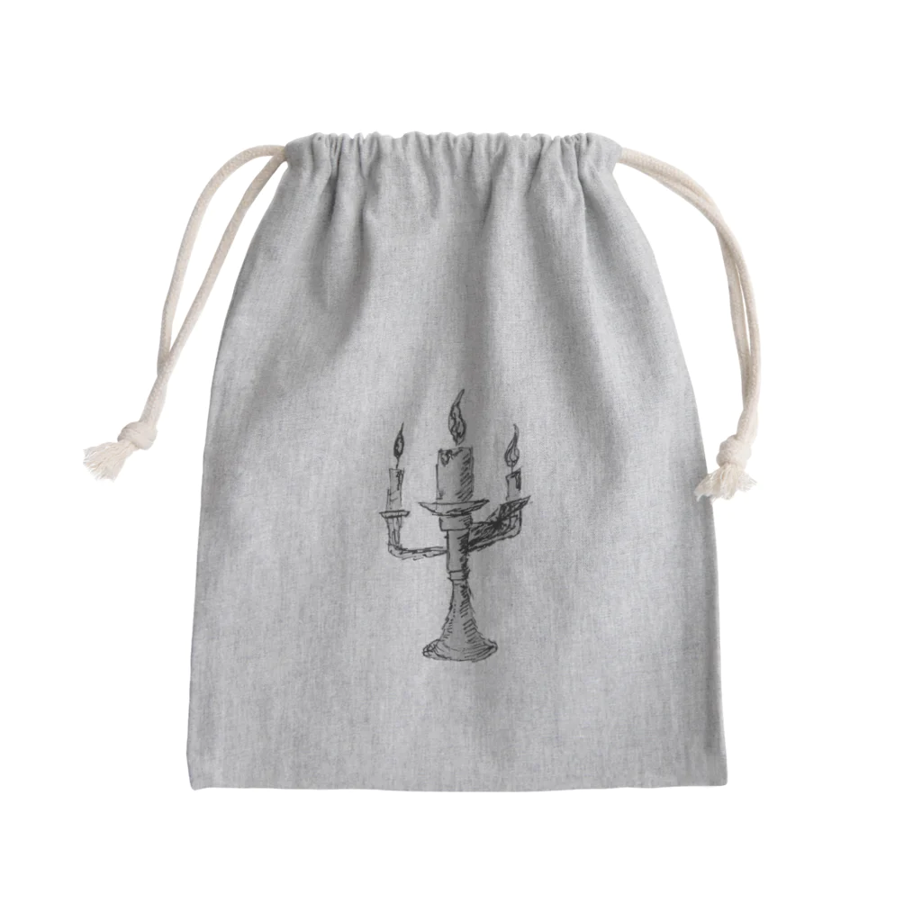 ニラールの燭台着ましたロウソクくん Mini Drawstring Bag