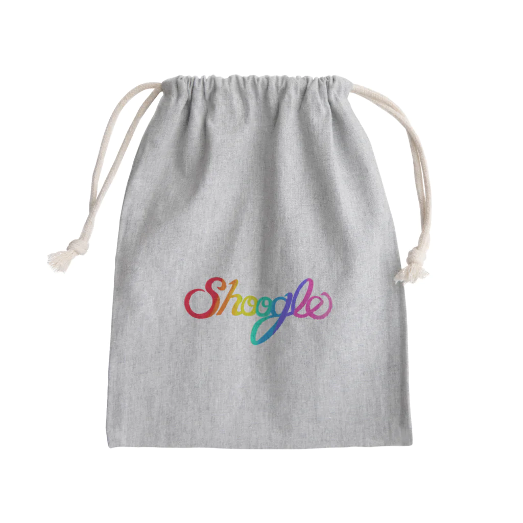 週刊少年ライジングサンズのShoogle(シューグル・週グル・週刊少年グルメ)ロゴ レインボー Mini Drawstring Bag