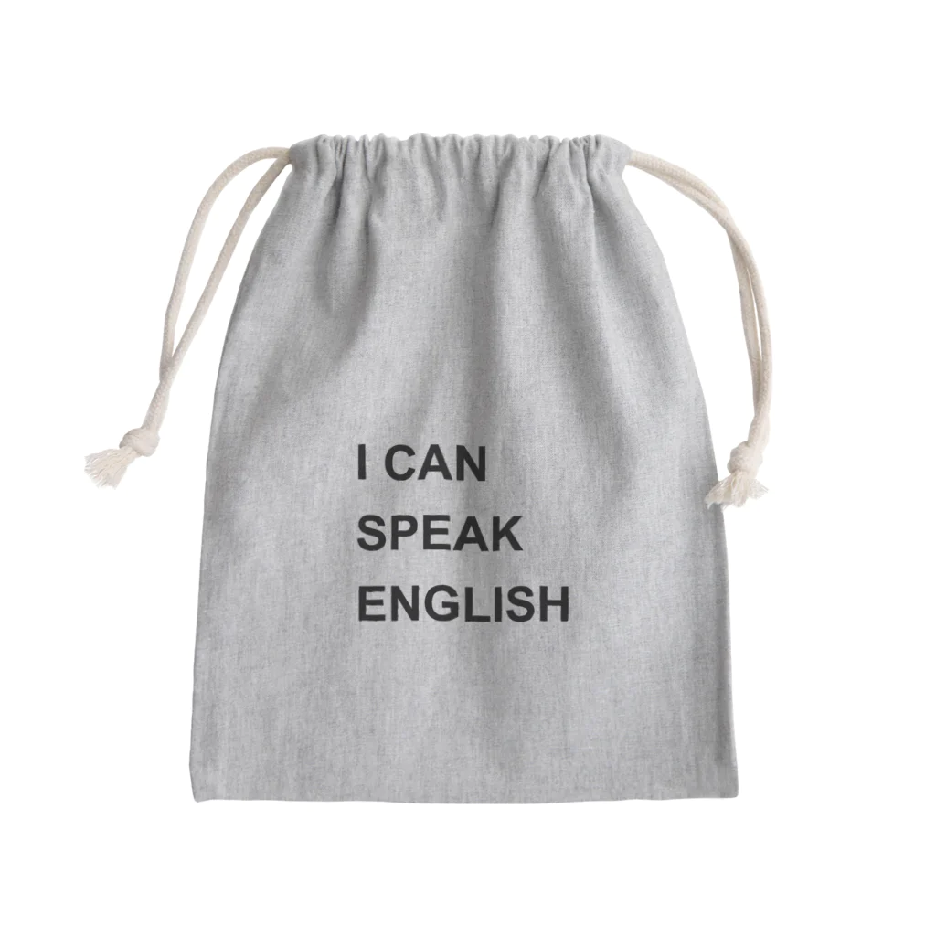 異文化交流のI CAN SPEAK ENGLISH Mini Drawstring Bag