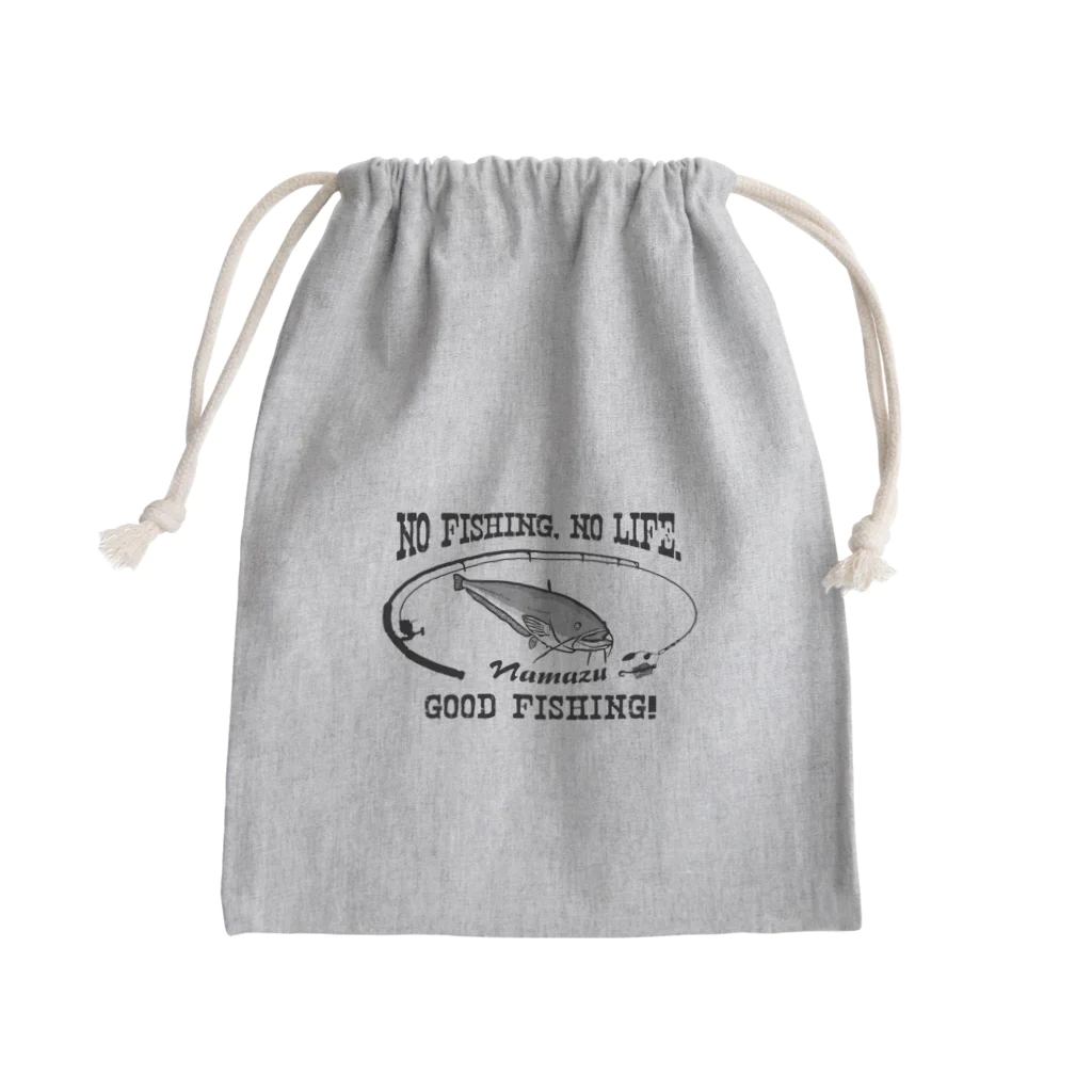 猫と釣り人のナマズ_8K Mini Drawstring Bag