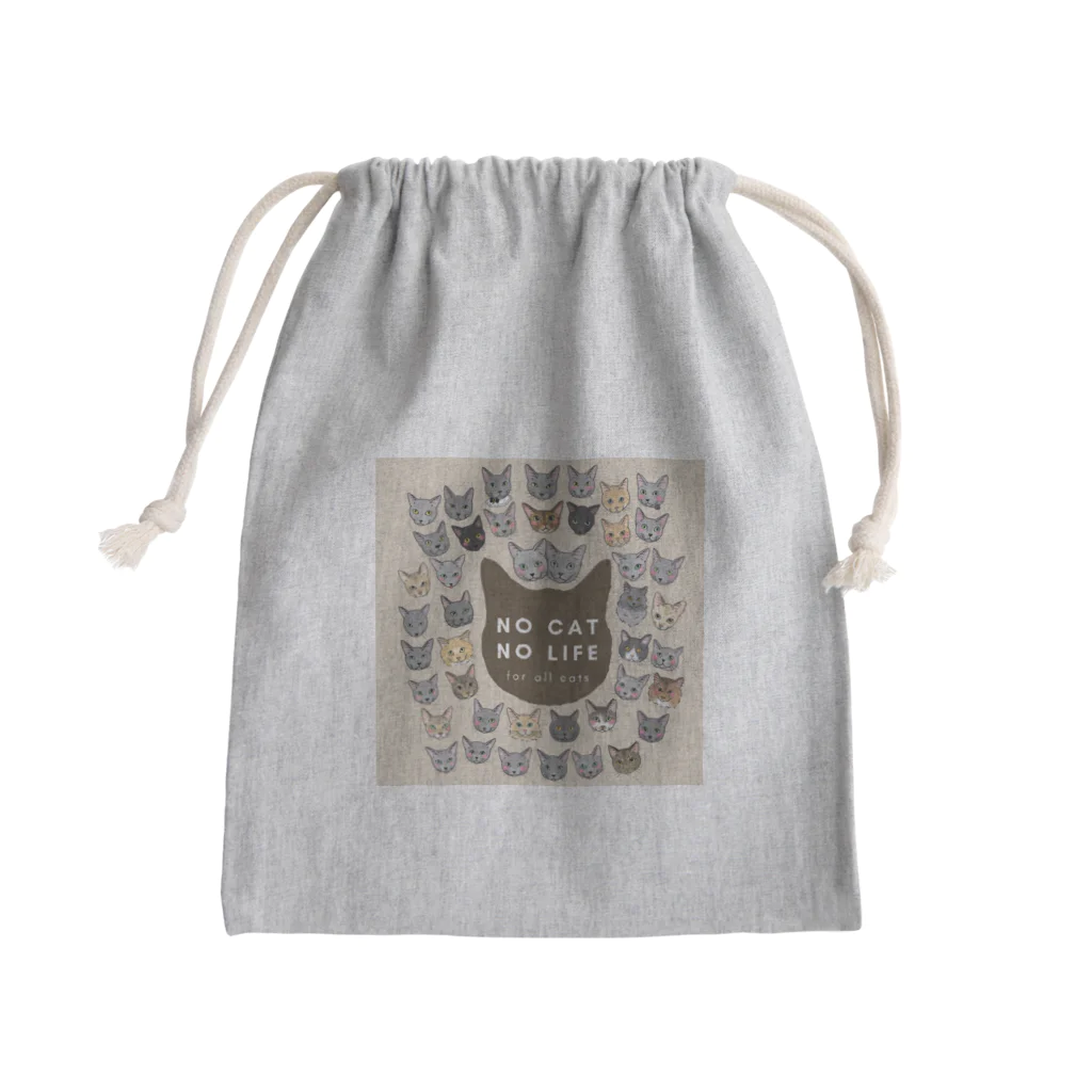 猫のイラスト屋さんのsumomo milk 202207 Mini Drawstring Bag