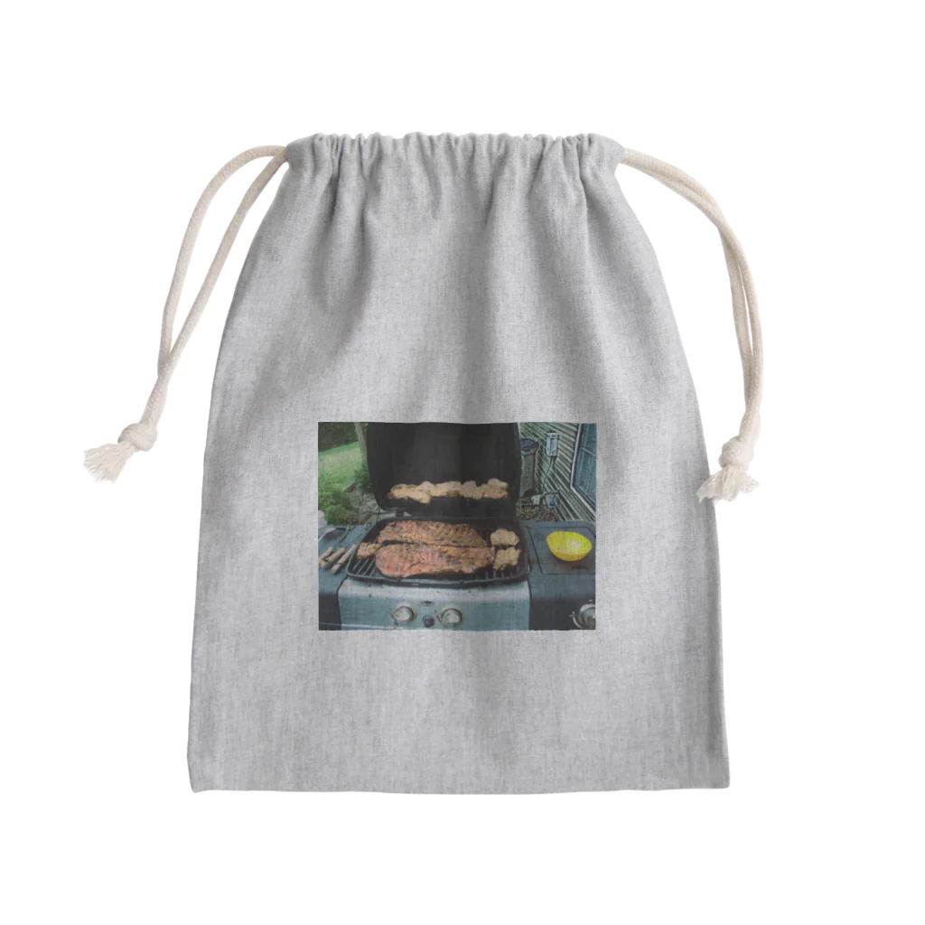 thatoneusernameのアメリカンBBQ Mini Drawstring Bag