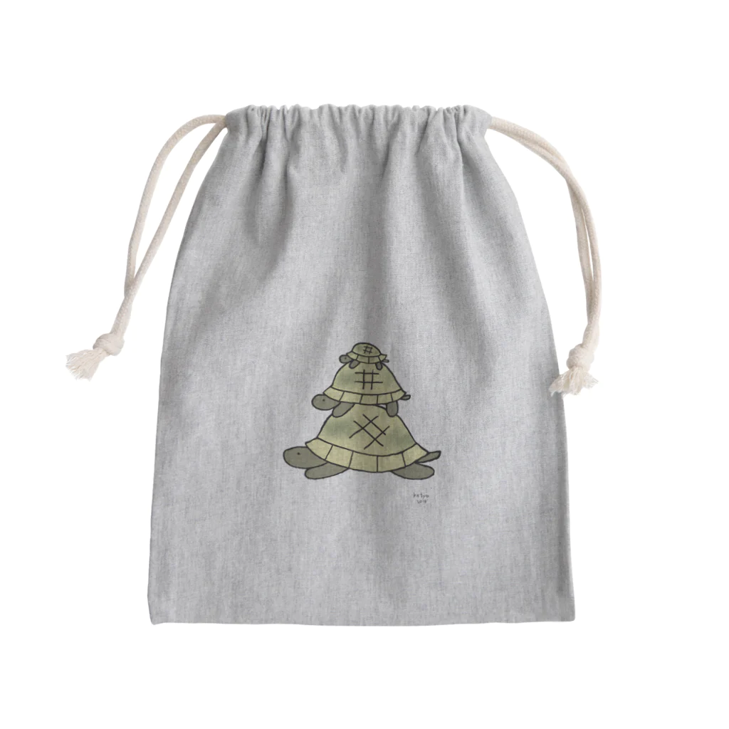 hetya.yaのりくがめ Mini Drawstring Bag