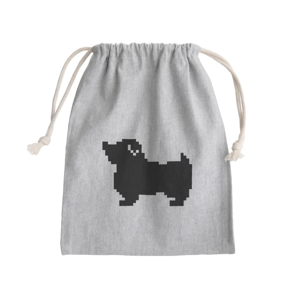 TOMOS-dogのドット絵ノーフォークテリア Mini Drawstring Bag