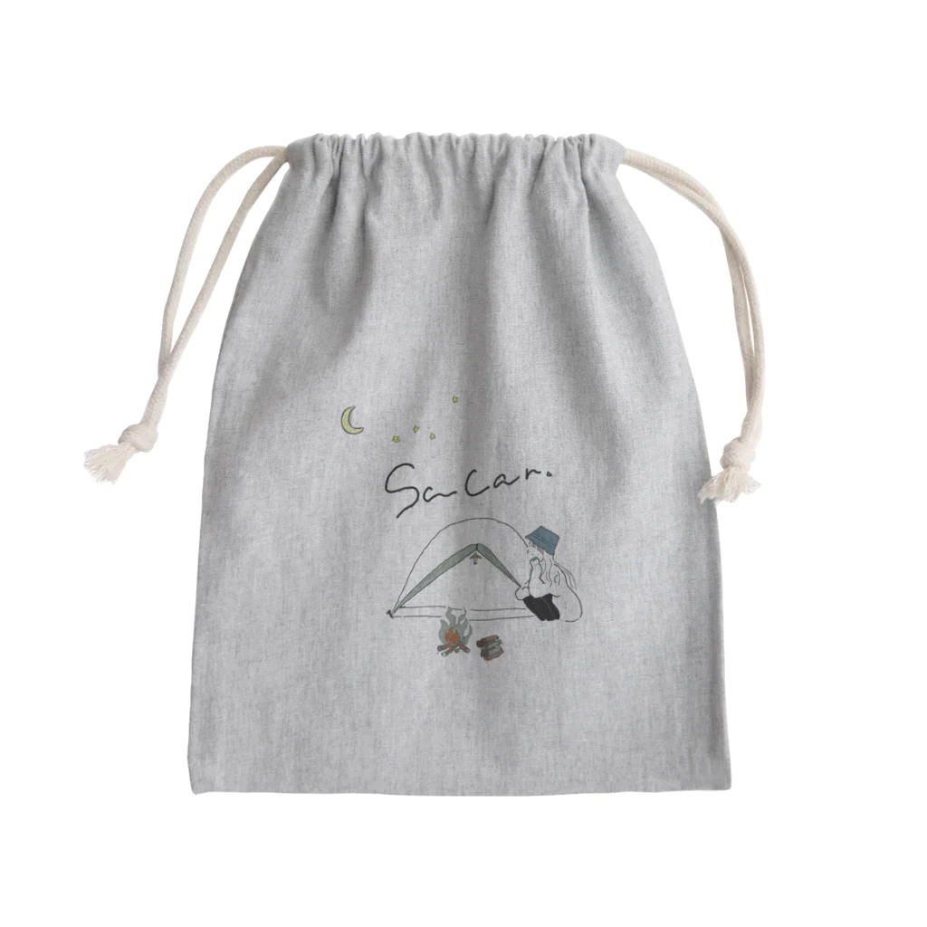 sacamのさキャンオリジナルデザイン。 Mini Drawstring Bag