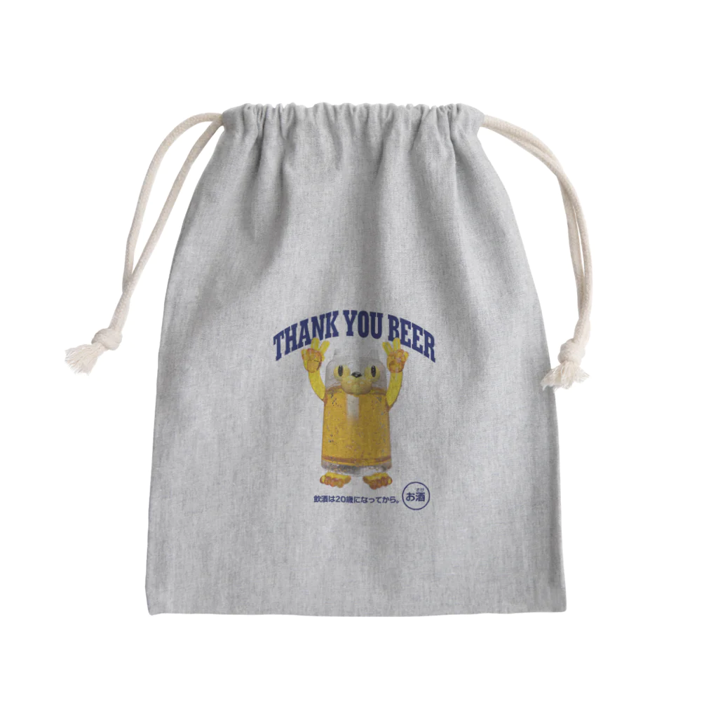 LONESOME TYPE ススのビールジョッキ🍺(猫) Mini Drawstring Bag