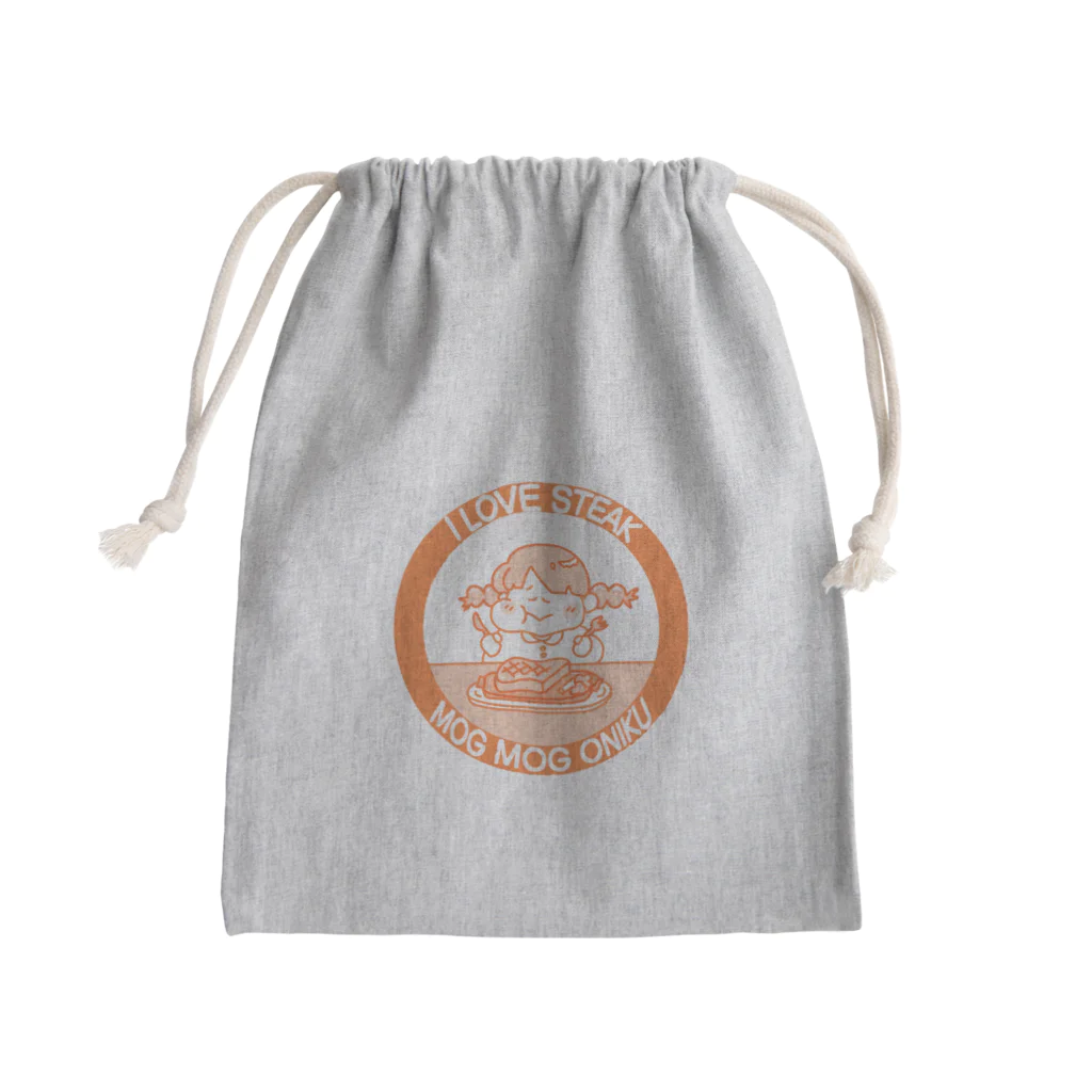 うらめし屋　の架空店舗シリーズ　ステーキMOGMOG Mini Drawstring Bag