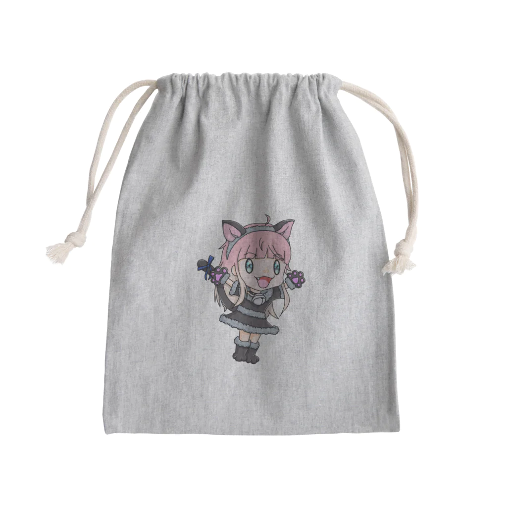 ฅねこ屋ฅのおつーらず Mini Drawstring Bag