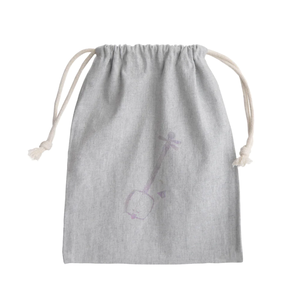 綾錦工房 りこりすの津軽三味線【彩雲】- 構 Mini Drawstring Bag