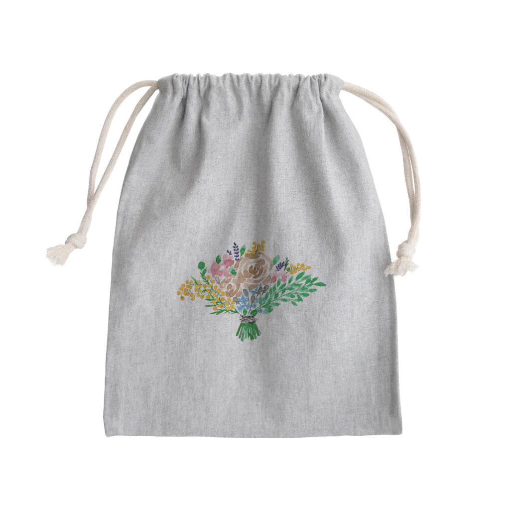 紙もの雑貨スキカッテの春のブーケ Mini Drawstring Bag