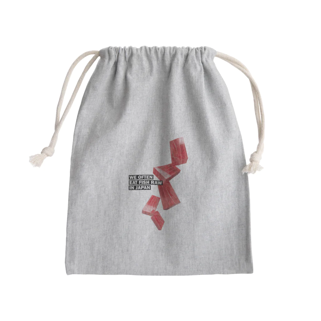 LONESOME TYPE ススの日本ではしばしば魚を生で食べる（まぐろ） Mini Drawstring Bag