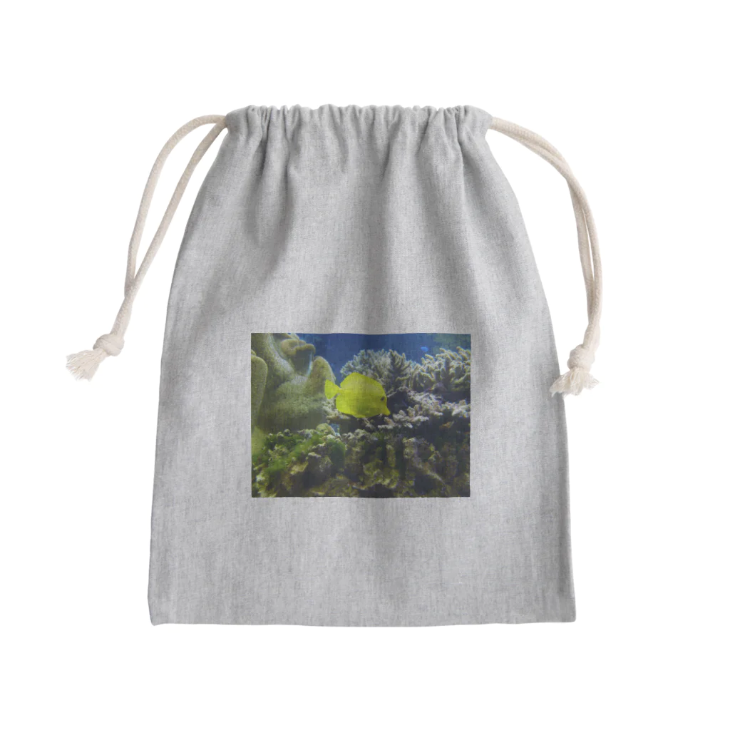 nokkccaのキイロハギ - Zebrasomaflavescens - Mini Drawstring Bag