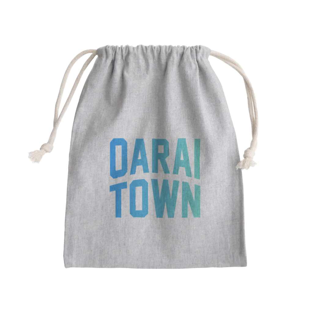 JIMOTOE Wear Local Japanの大洗町 OARAI TOWN Mini Drawstring Bag