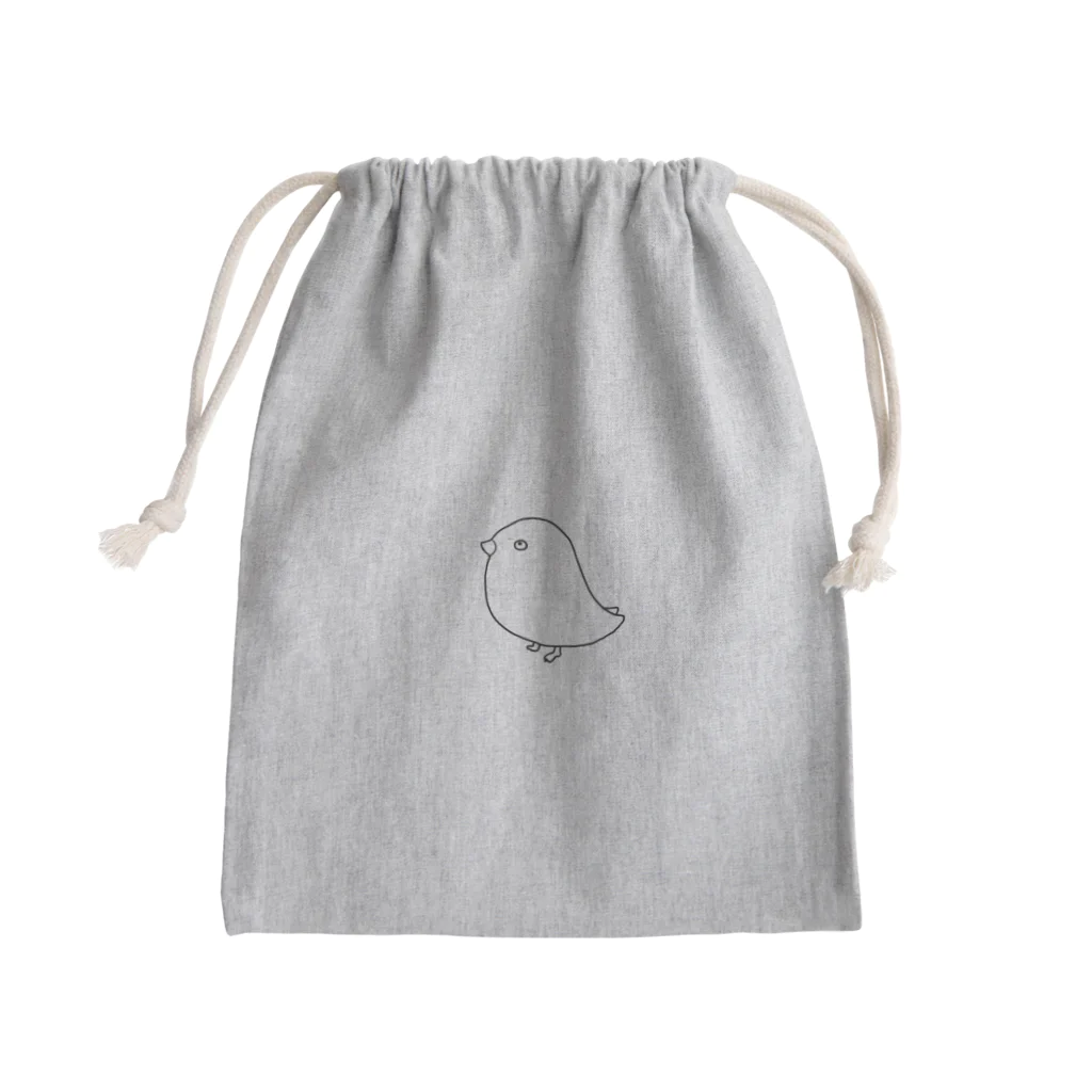 決まってないのまがお色なしひよこ Mini Drawstring Bag