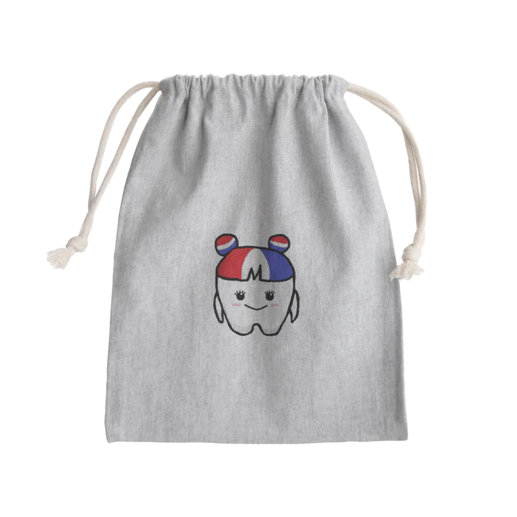 ちゃちゃまるーむの歯ちゃん Mini Drawstring Bag