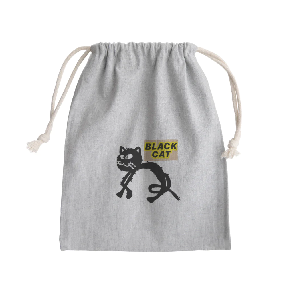 SEVEN-5-Ｇの BLACK  CAT Mini Drawstring Bag