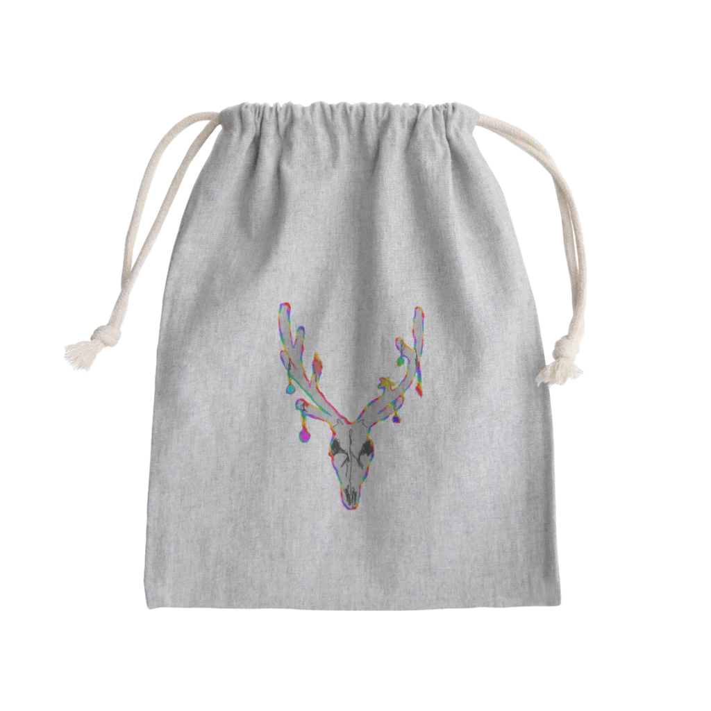 malxileの鹿のクリスマス Mini Drawstring Bag