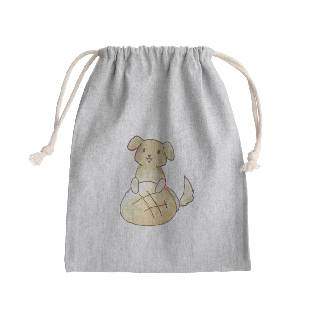 碧野屋のメロンパン×いぬ Mini Drawstring Bag