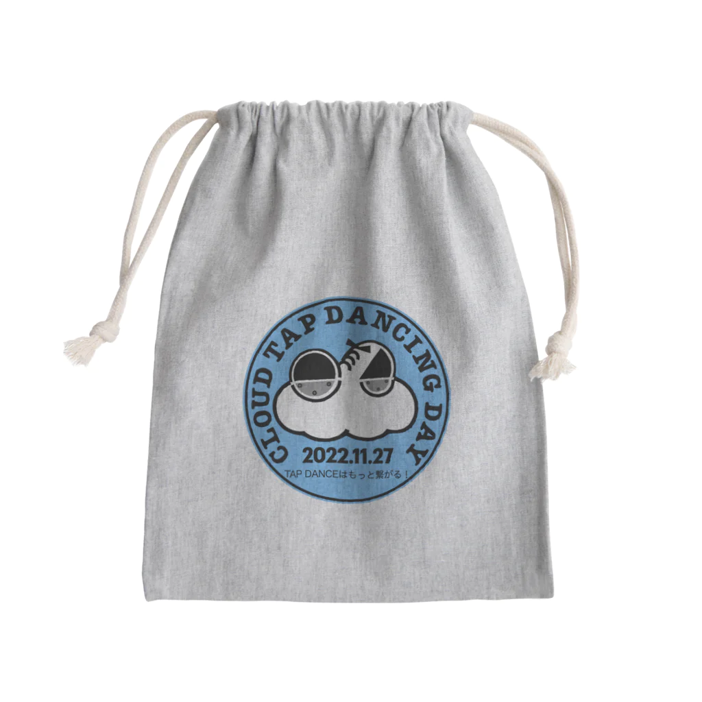 【WEB連動型】タップダンス教室 リズムスピーカーのCloud Tap Dancing Day コンビシューズ Mini Drawstring Bag