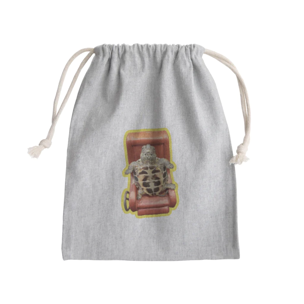 trailgogoのマッサージチェアon亀 Mini Drawstring Bag