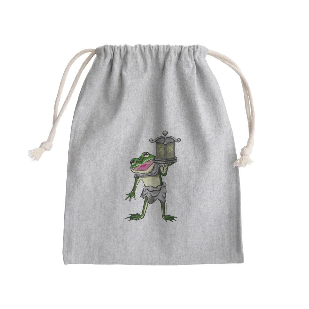 もむのふの爬虫類グッズやさんの天燈鬼トノサマガエルちゃん Mini Drawstring Bag