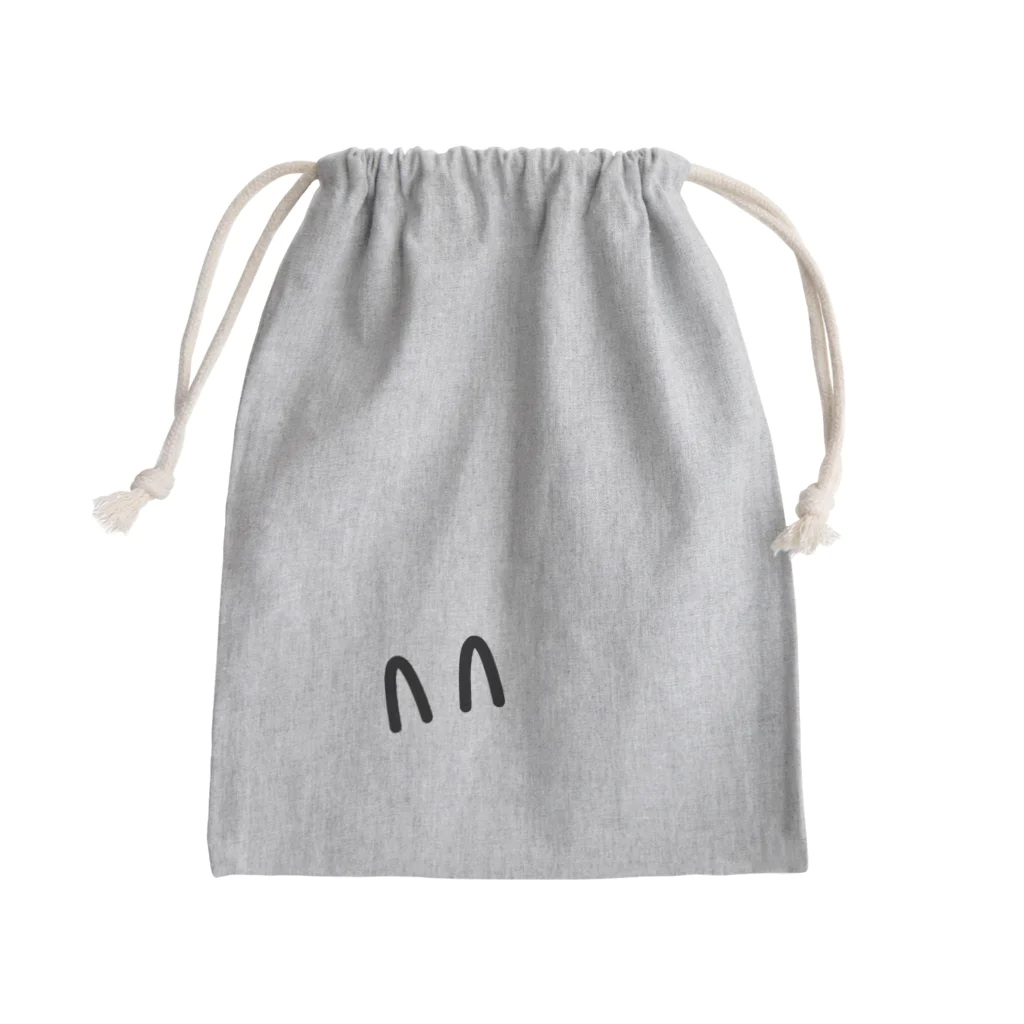 じゃがいもくんのじゃがいもくん Big Black Mini Drawstring Bag