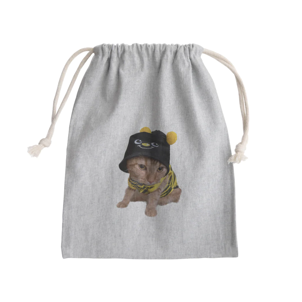 茶太郎🐱とモンブランの茶太郎のコスプレ ハチシリーズ Mini Drawstring Bag