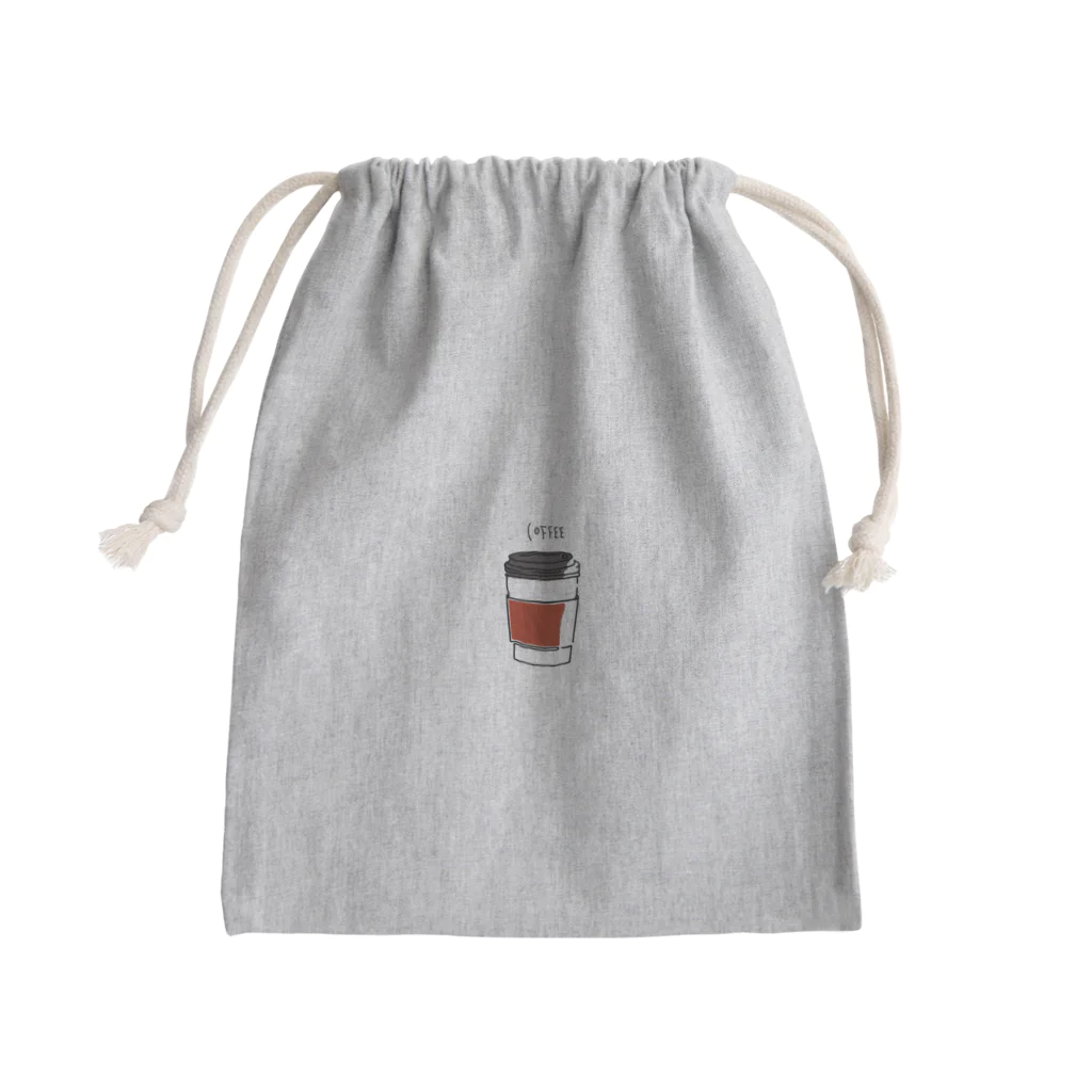 ponjurakugakiのCoffee Mini Drawstring Bag