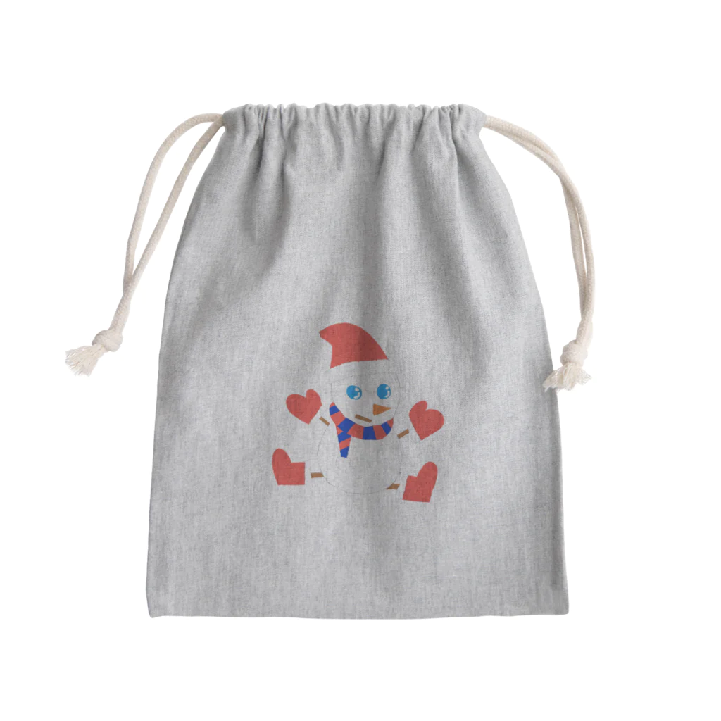 板絵師へしの雪だるまくん Mini Drawstring Bag