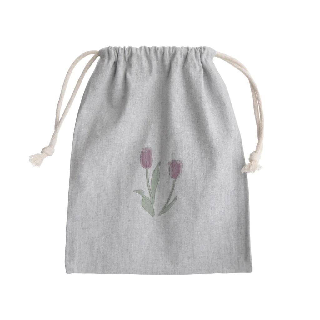 hsyのチューリップの線画 Mini Drawstring Bag