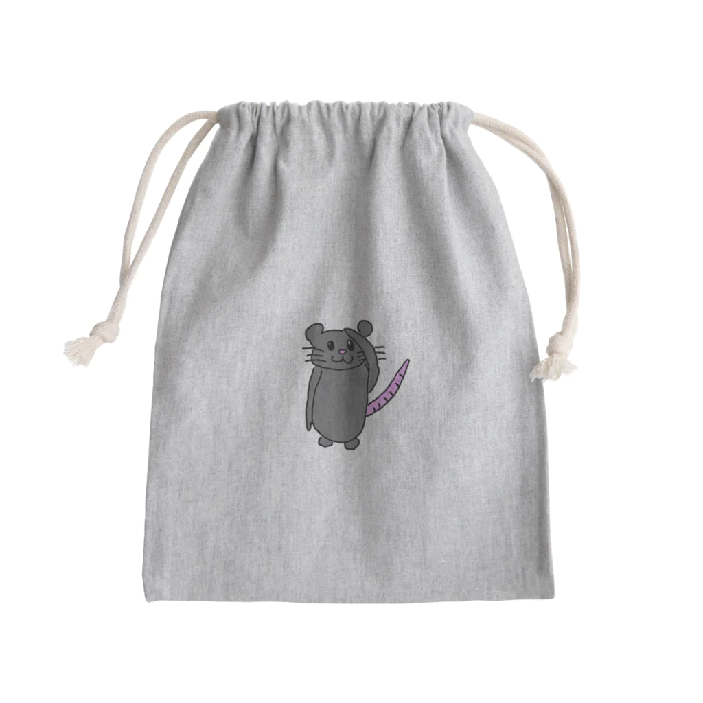 フルーツ大福のねずみたろう Mini Drawstring Bag