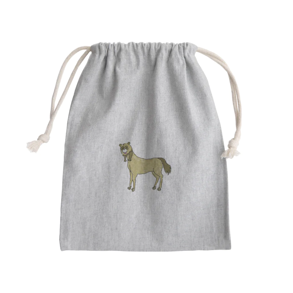 毒犬ゾンビ農場のたぬきケンタウロス Mini Drawstring Bag