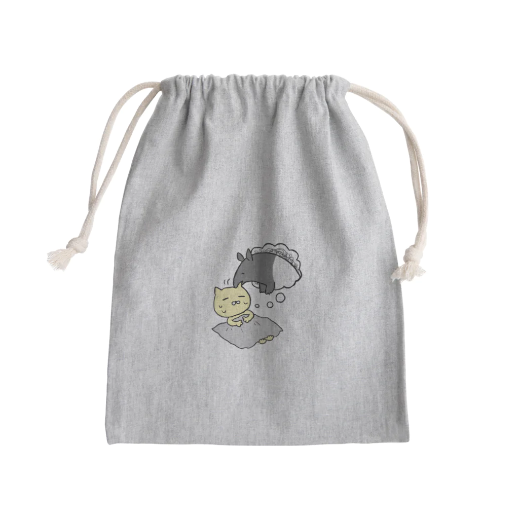 世界征服　since 2016のバクに食べられる Mini Drawstring Bag