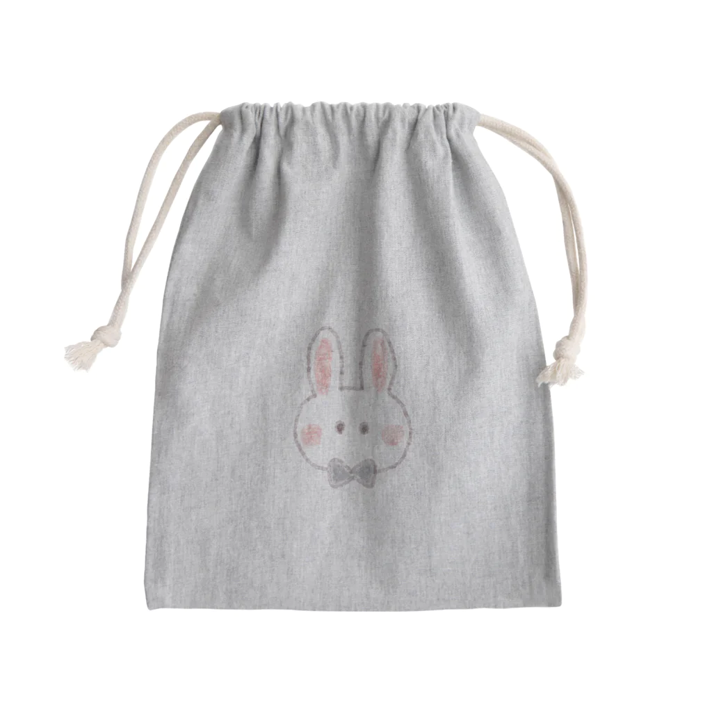 美女木小学校！のシンプルなかわいいウサギきんちゃく Mini Drawstring Bag